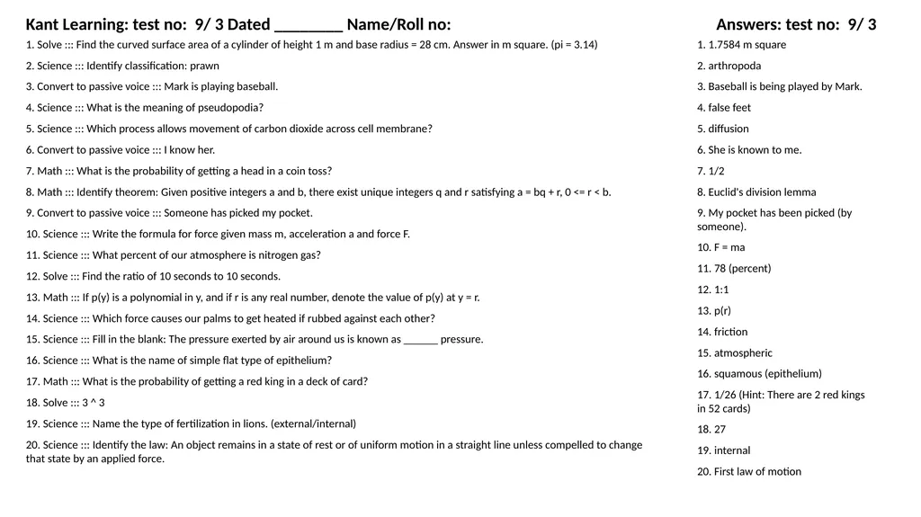 1. Translate into Hindi ::: many 1. बहुत सारे (How - slide 123 of 160