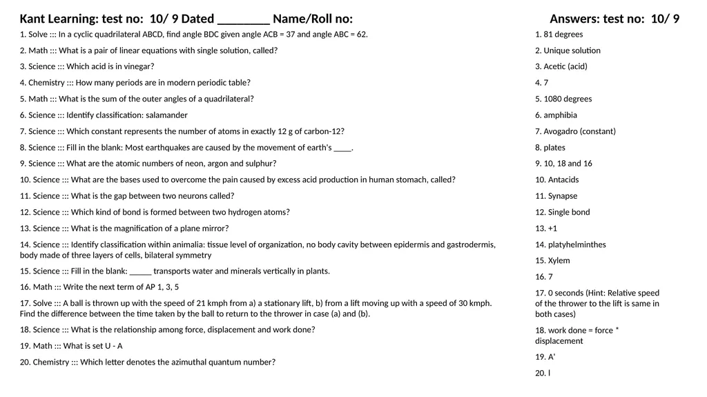 1. Translate into Hindi ::: many 1. बहुत सारे (How - slide 149 of 160
