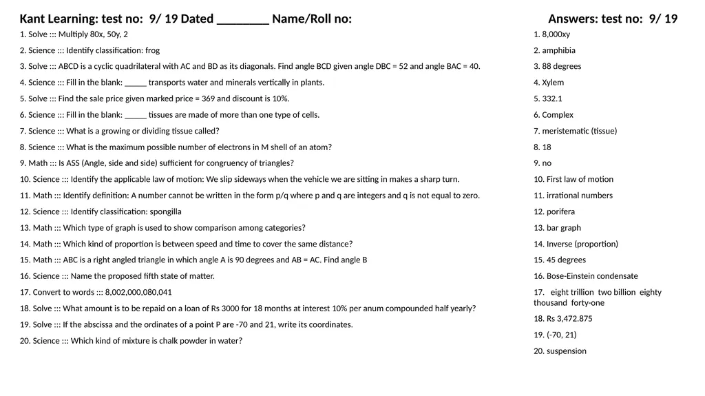 1. Translate into Hindi ::: many 1. बहुत सारे (How - slide 139 of 160