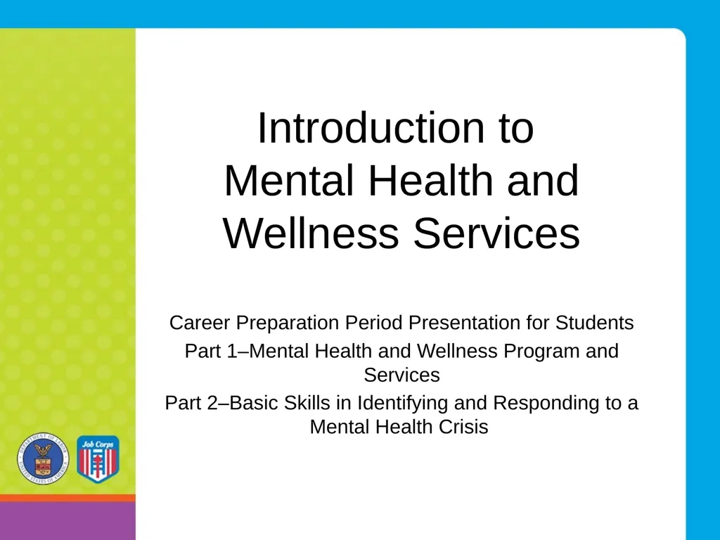 Introduction to Mental Health and Wellness - slide 1 of 36