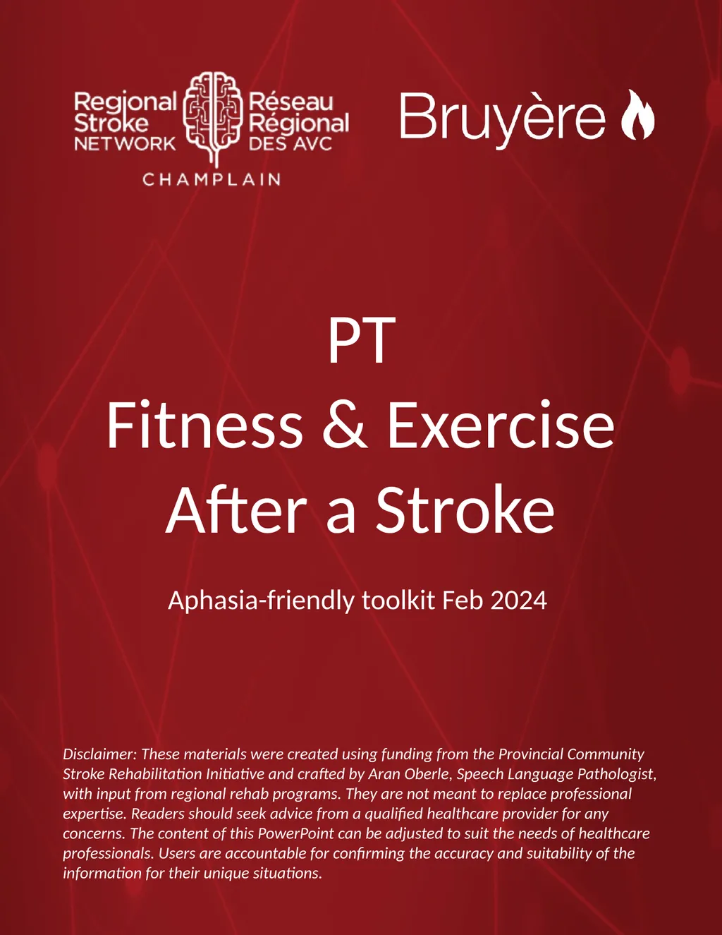 PT Fitness & Exercise After a Stroke - slide 1 of 11