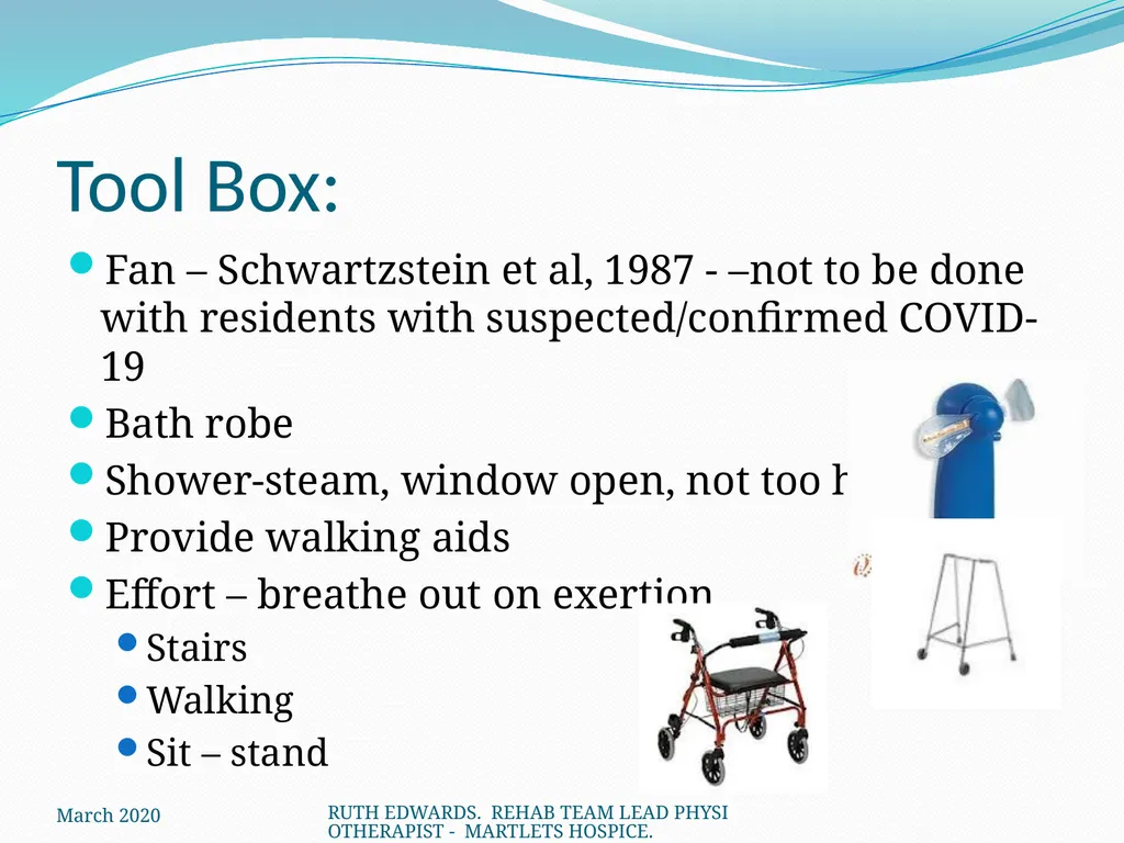 AREAS WE WILL COVER: What is breathlessness – who - slide 18 of 32
