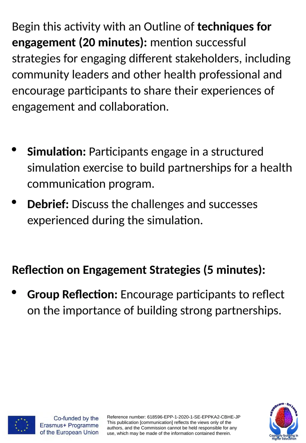 WORKSHOPS PUBLIC HEALTH PROMOTION AND - slide 49 of 71