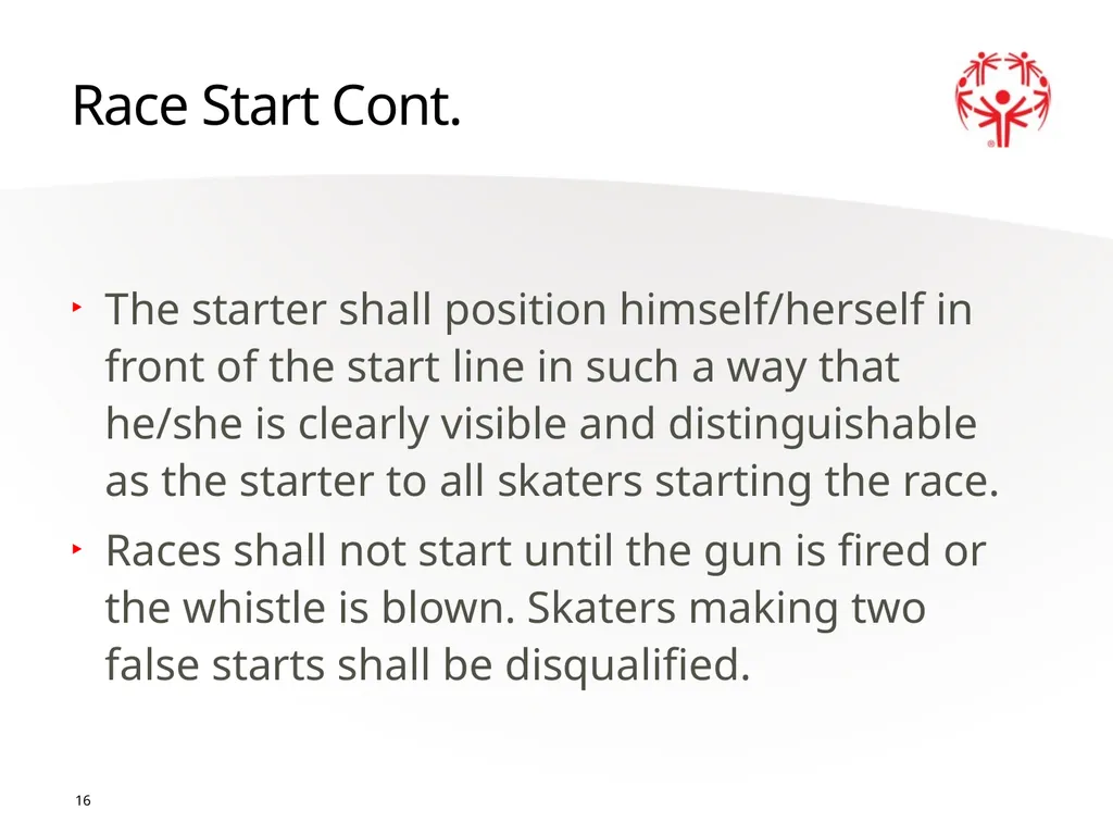 Speed Skating Official Rules 1 2 A picture paints - slide 16 of 21