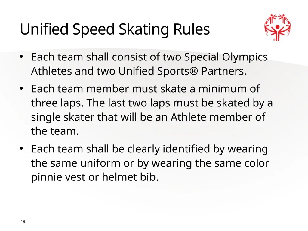 Speed Skating Official Rules 1 2 A picture paints - slide 19 of 21