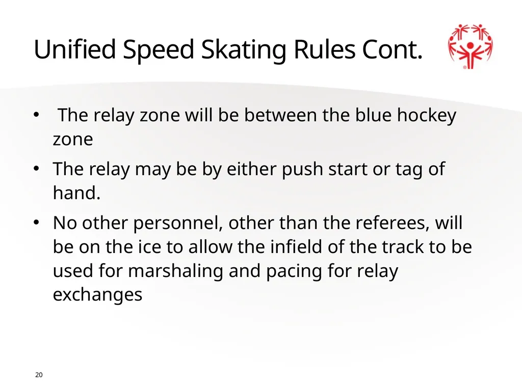 Speed Skating Official Rules 1 2 A picture paints - slide 20 of 21