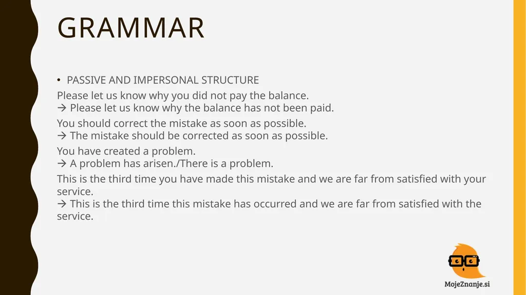 BUSINESS ENGLISH NADALJEVALNI teČaj TYPES OF - slide 31 of 39