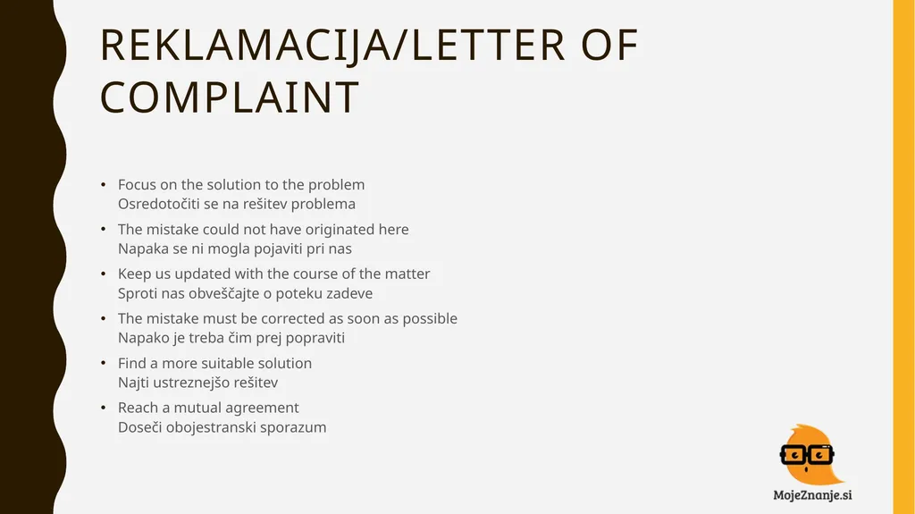 BUSINESS ENGLISH NADALJEVALNI teČaj TYPES OF - slide 24 of 39