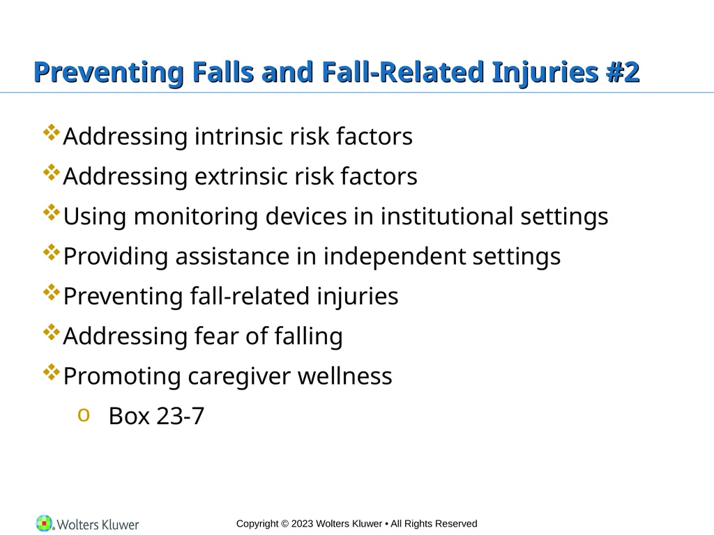 Chapter 23 Safe Mobility Introduction Mobility is - slide 25 of 28