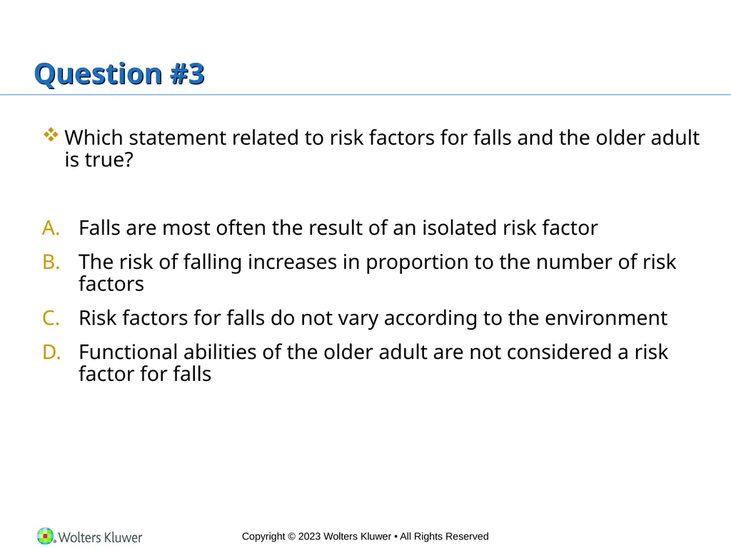 Chapter 23 Safe Mobility Introduction Mobility is - slide 15 of 28