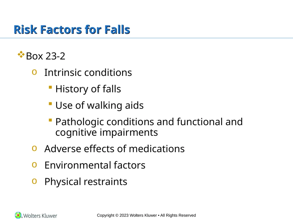 Chapter 23 Safe Mobility Introduction Mobility is - slide 14 of 28
