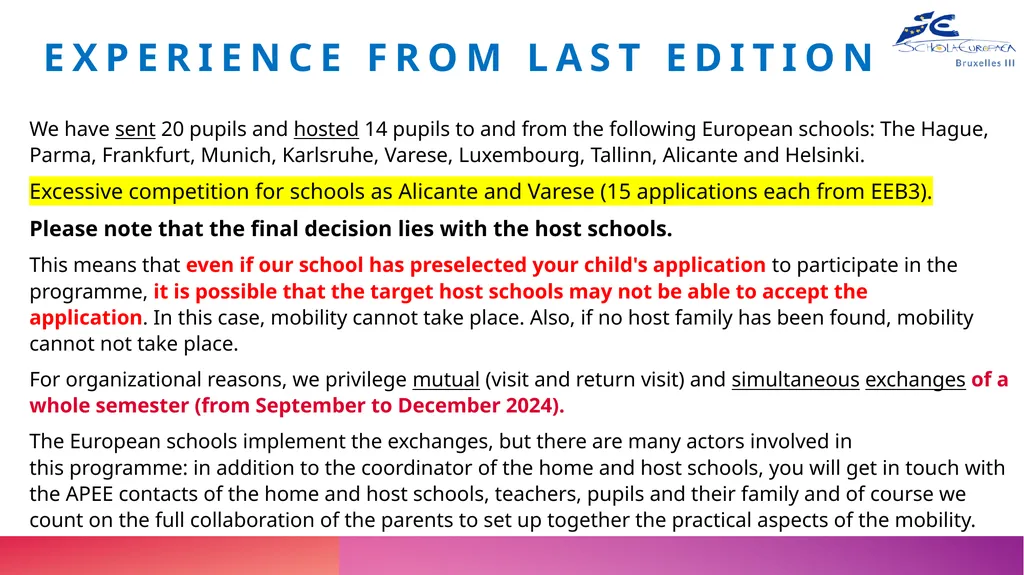 Mobility Programme from and to European schoolS 27 - slide 16 of 17