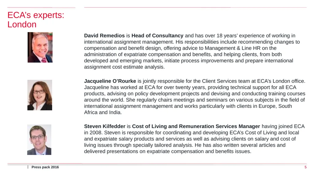 Press pack 2016 ECA International Press Pack What - slide 5 of 17
