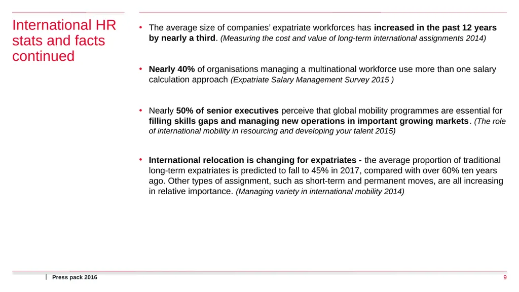 Press pack 2016 ECA International Press Pack What - slide 9 of 17
