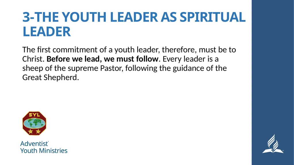 Seminar 4: Leadership The Youth Leader as - slide 5 of 24