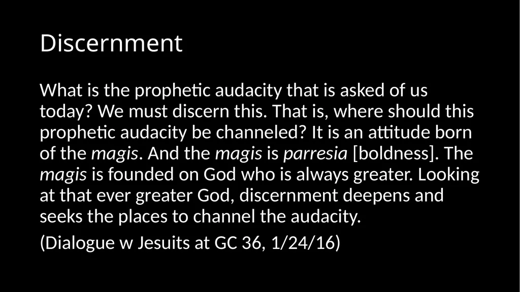 Ignatius and (Pope) Francis Tom Ryan Director, - slide 23 of 29