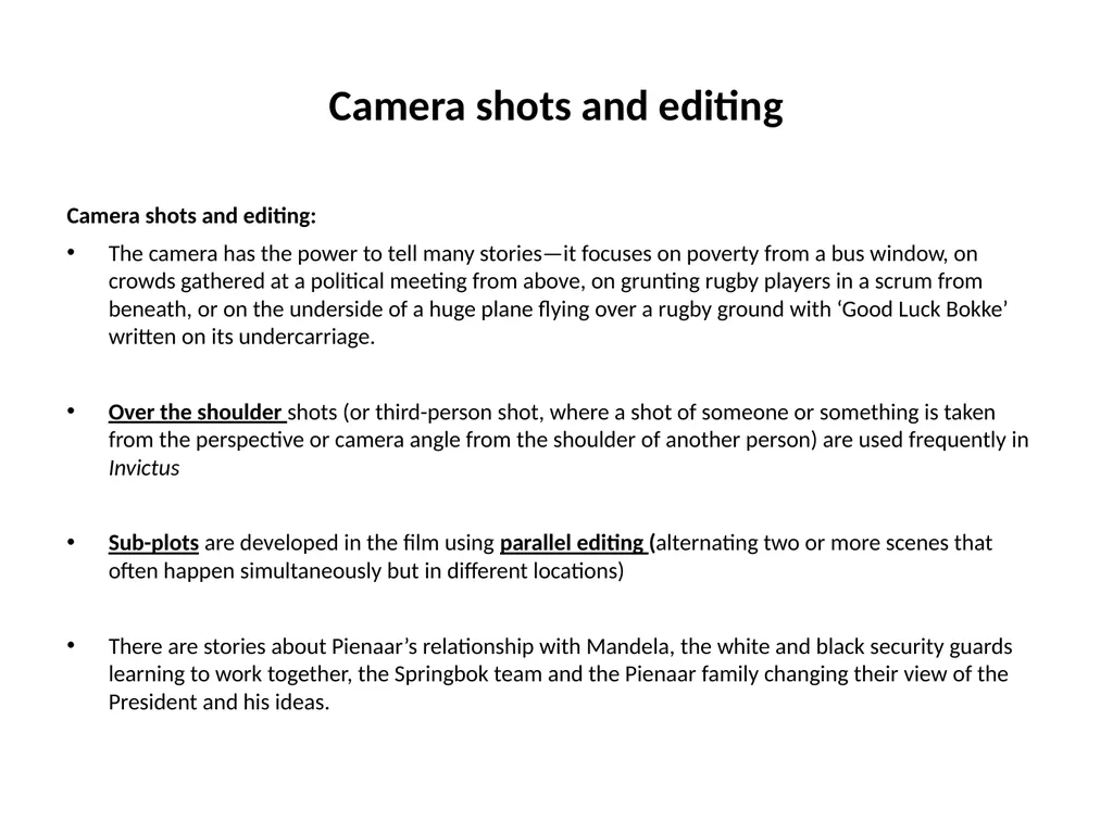 Investigating narrative devices in Ransom and - slide 15 of 23