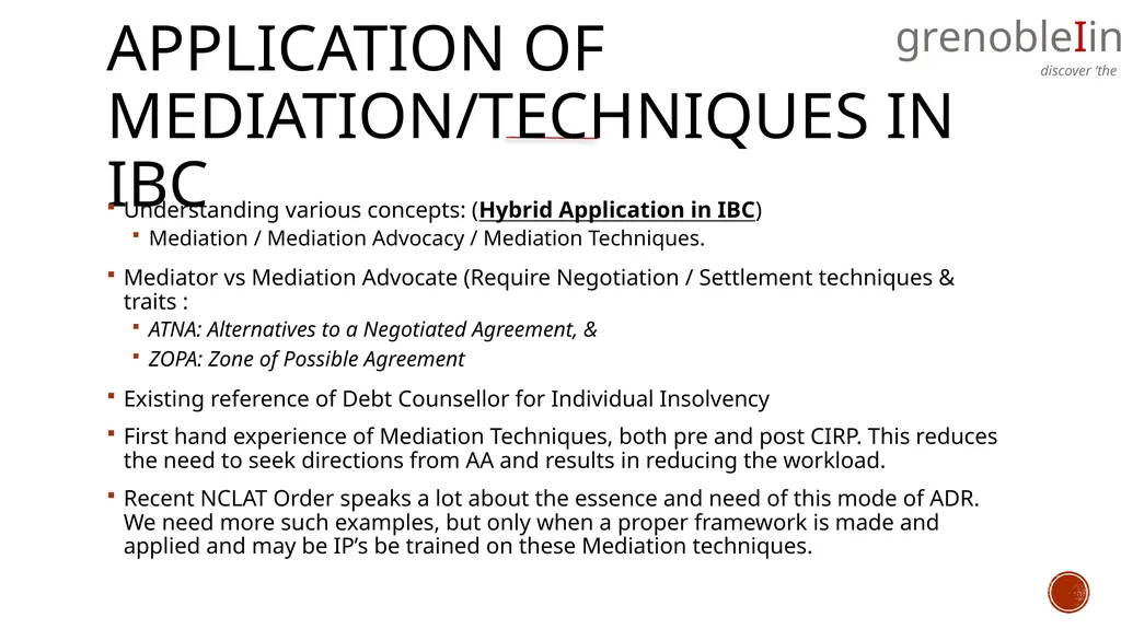 mediation….. What, Why and How of the concept….. - slide 11 of 17