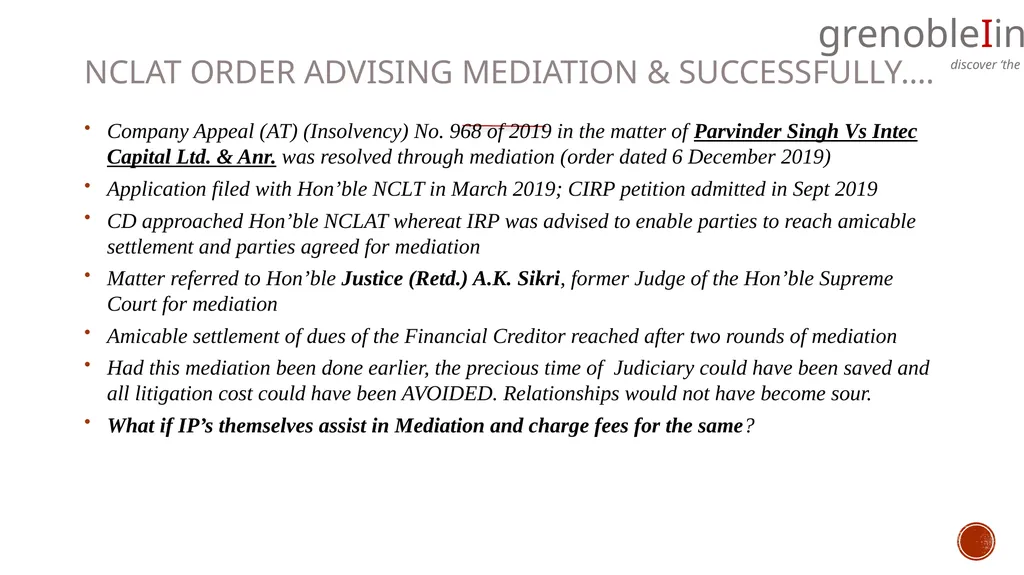 mediation….. What, Why and How of the concept….. - slide 12 of 17