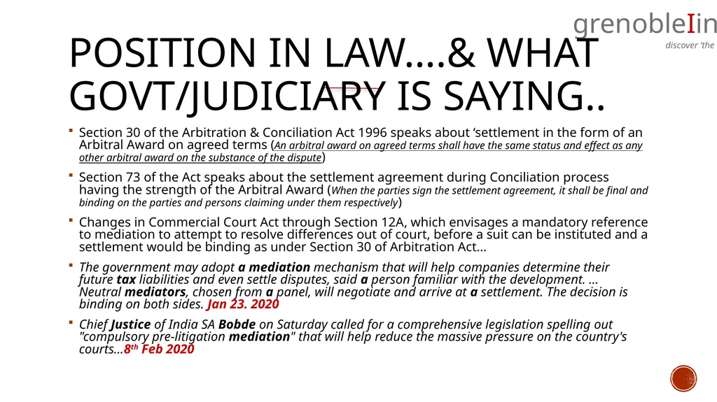 mediation….. What, Why and How of the concept….. - slide 6 of 17