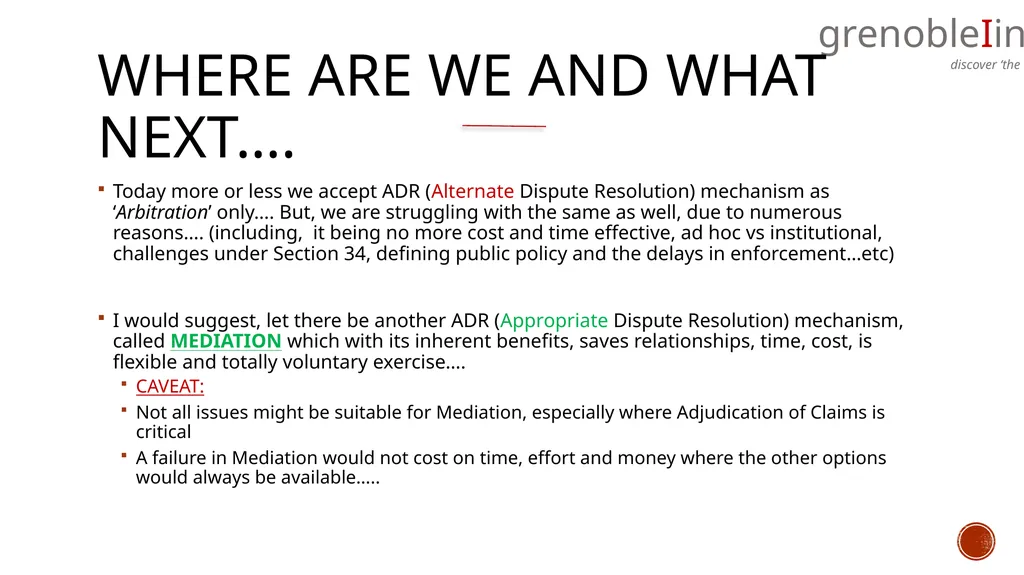 mediation….. What, Why and How of the concept….. - slide 8 of 17