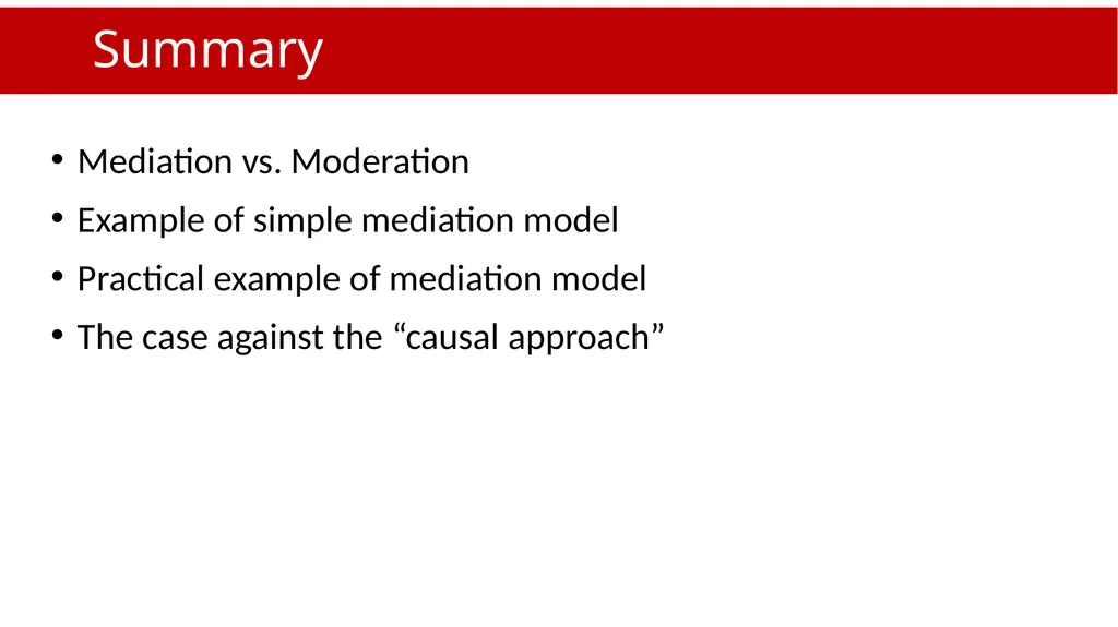An Introduction to Mediation and Moderation Part - slide 2 of 35