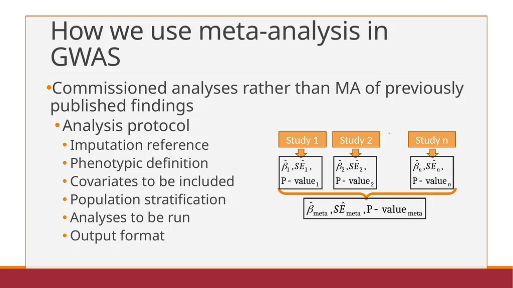GWAS Meta-Analysis Sarah Medland The 2021 Virtual - slide 4 of 20