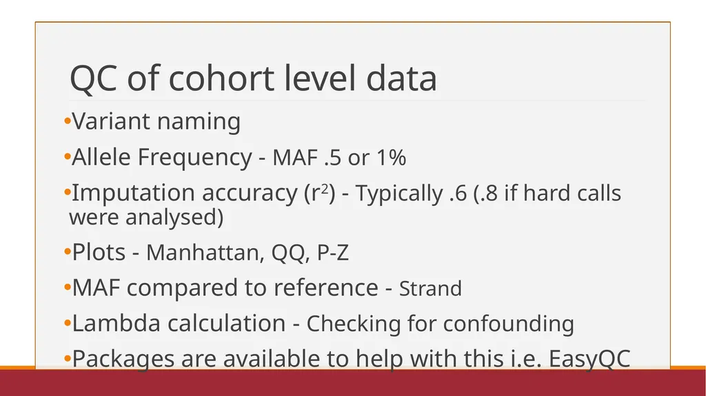GWAS Meta-Analysis Sarah Medland The 2021 Virtual - slide 15 of 20