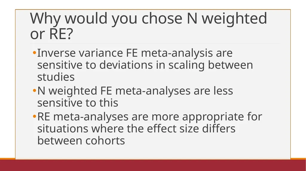 GWAS Meta-Analysis Sarah Medland The 2021 Virtual - slide 19 of 20