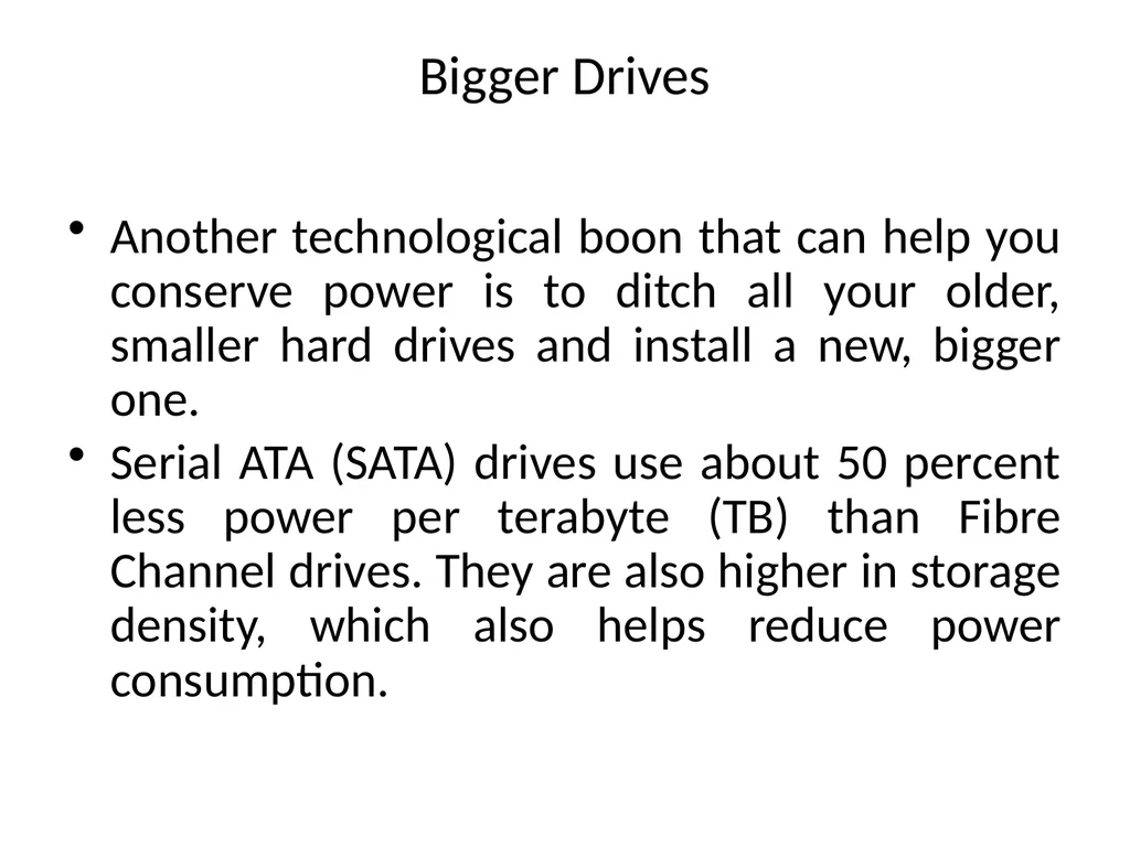 Unit II Chapter 1: Minimizing Power Usage Power - slide 10 of 17
