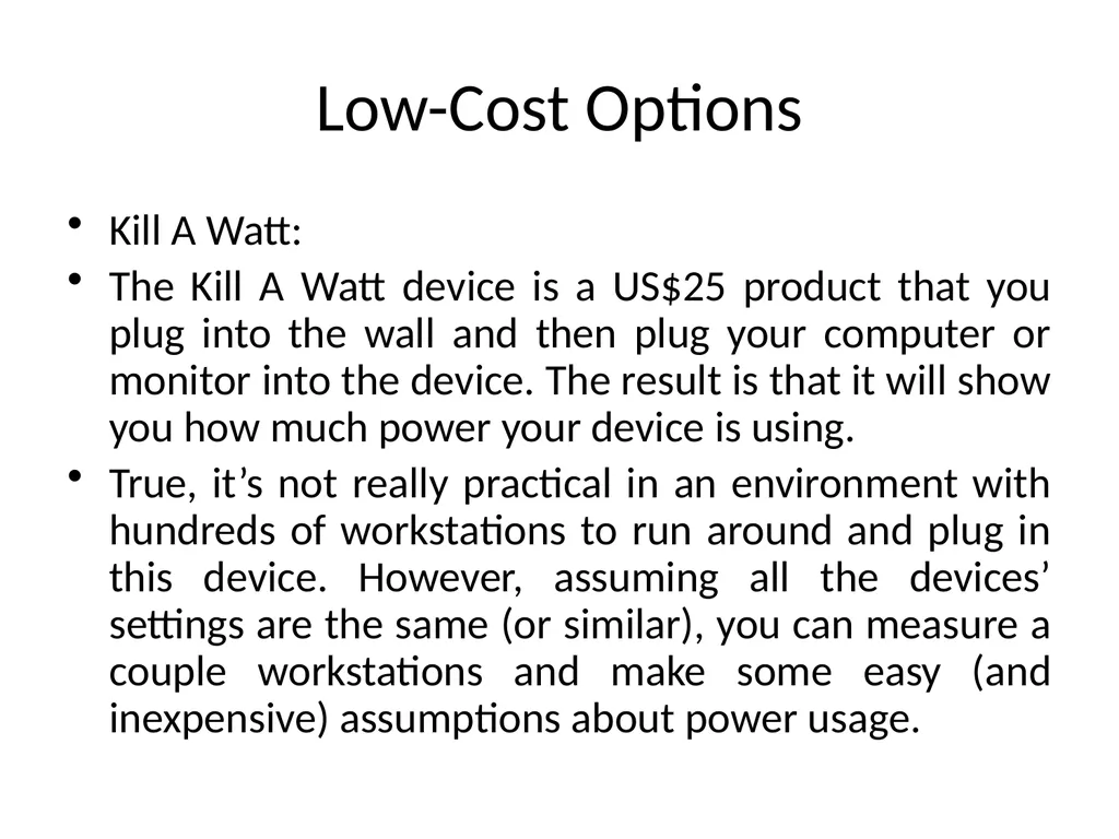 Unit II Chapter 1: Minimizing Power Usage Power - slide 4 of 17