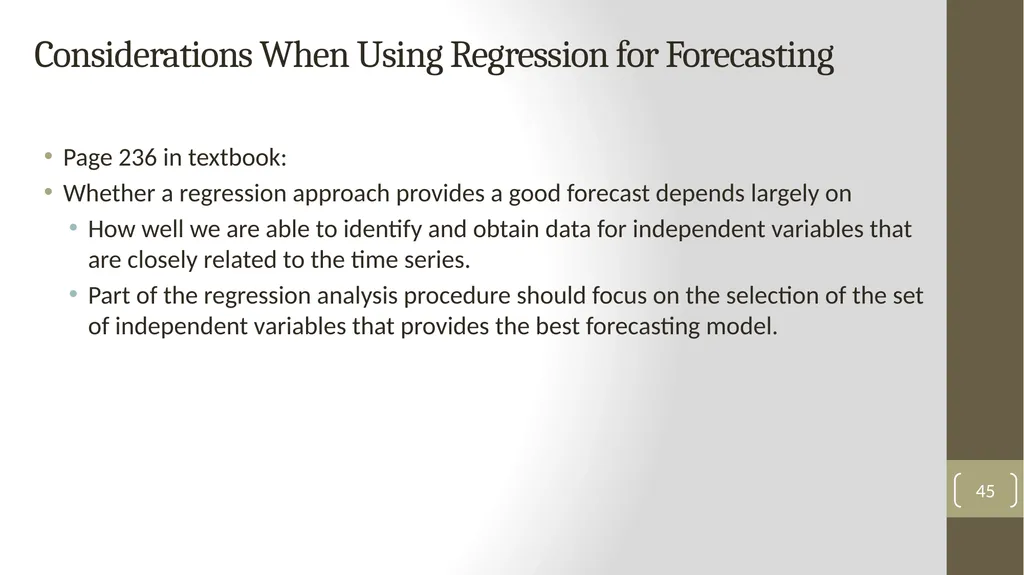 Highline Class, BI 348 Basic Business Analytics - slide 45 of 48