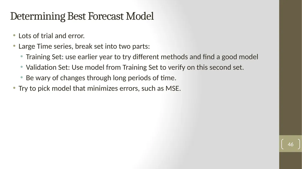 Highline Class, BI 348 Basic Business Analytics - slide 46 of 48