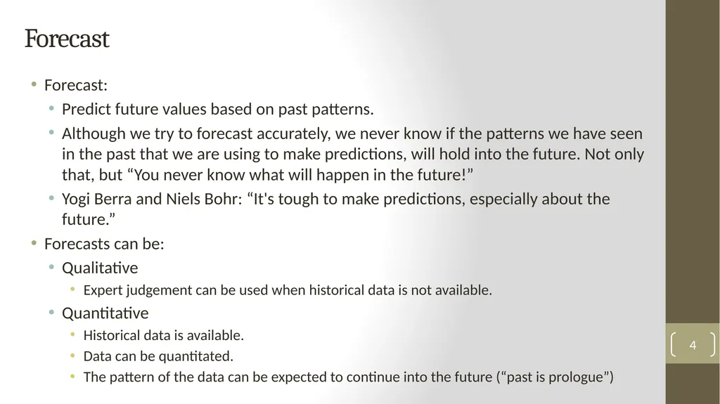 Highline Class, BI 348 Basic Business Analytics - slide 4 of 48