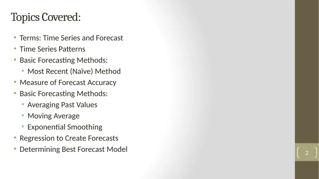 Highline Class, BI 348 Basic Business Analytics - slide 2 of 48
