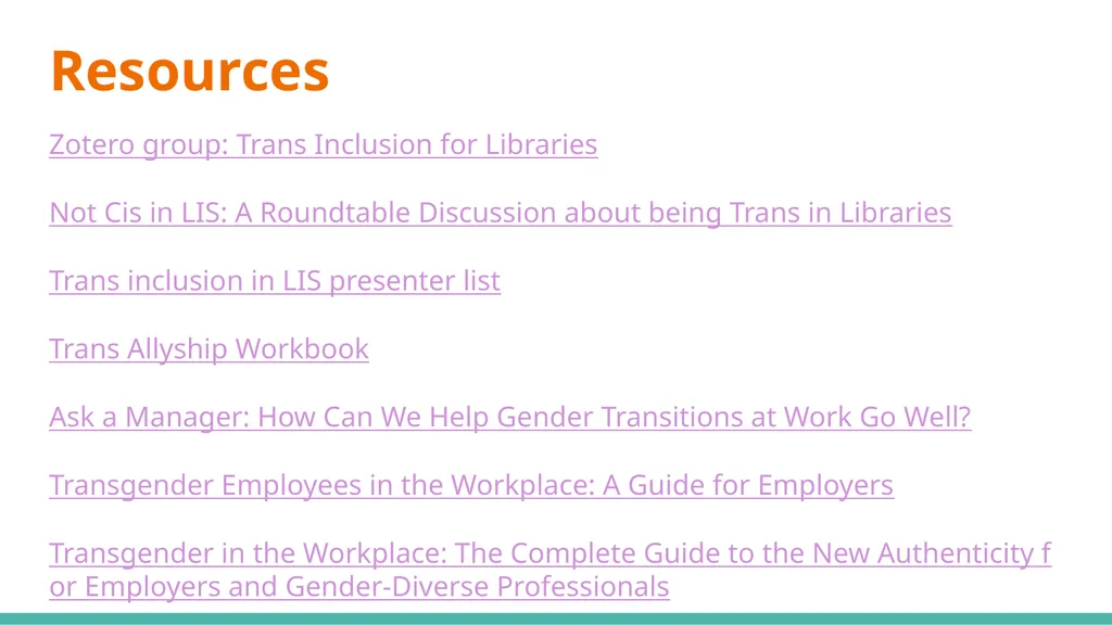 Supporting Trans Library Employees - slide 32 of 33