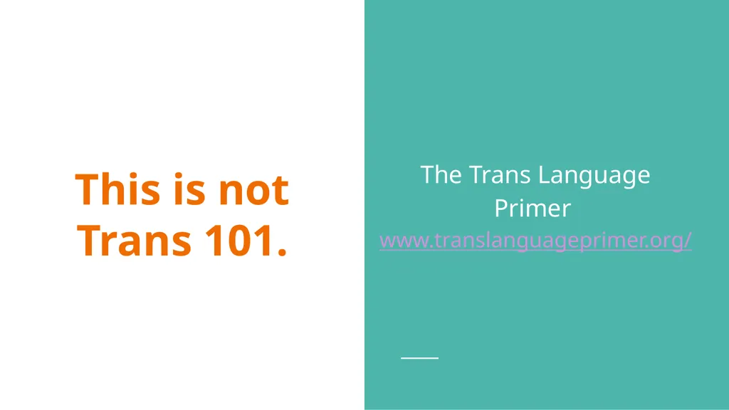 Supporting Trans Library Employees - slide 3 of 33