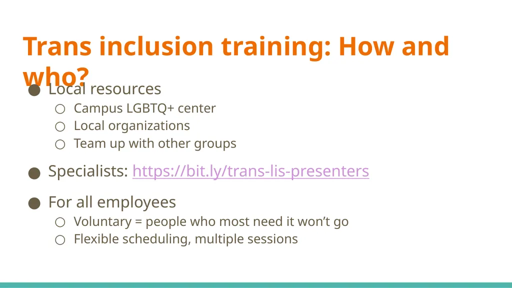 Supporting Trans Library Employees - slide 12 of 33