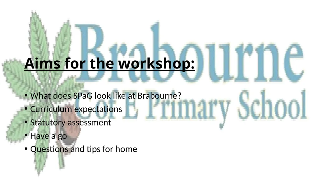 Brabourne CEP SPaG Workshop 13-11-19 What is - slide 3 of 10