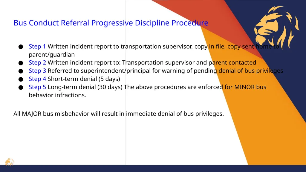 2019-2020 Policies and Procedures Bus - slide 5 of 22
