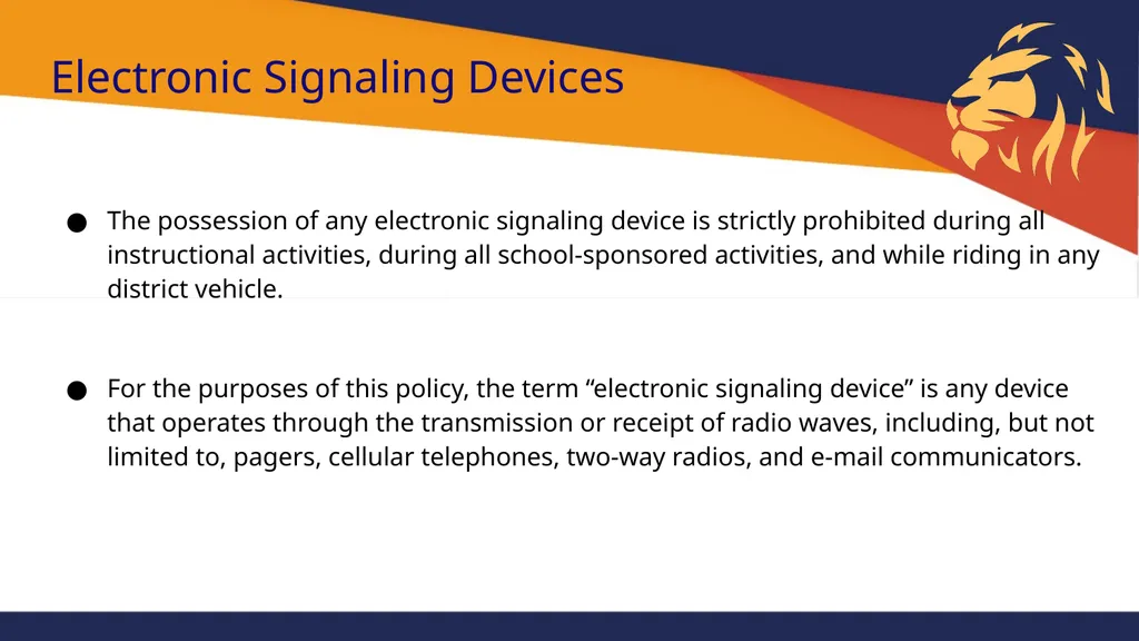 2019-2020 Policies and Procedures Bus - slide 8 of 22
