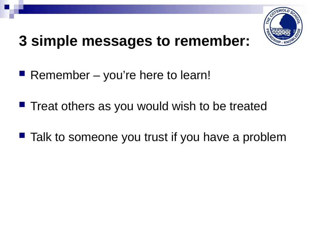The Cotswold School 2014-15 Welcome back ! Our - slide 3 of 17
