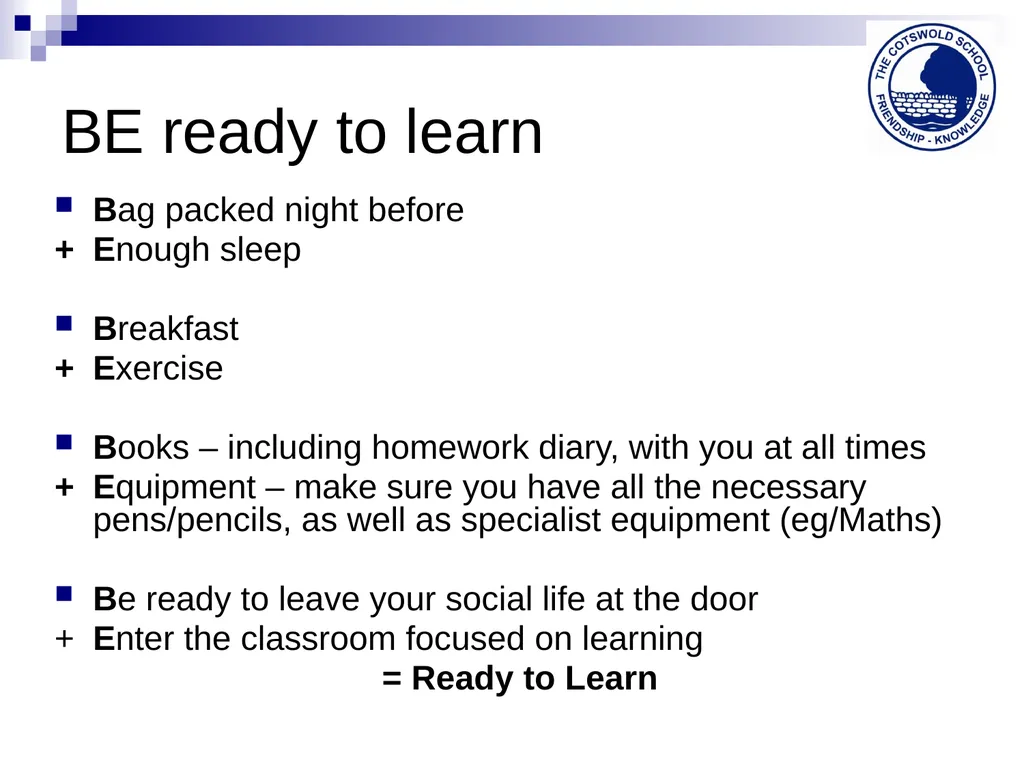 The Cotswold School 2014-15 Welcome back ! Our - slide 8 of 17