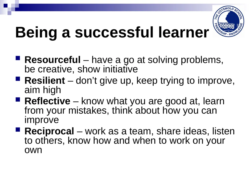 The Cotswold School 2014-15 Welcome back ! Our - slide 5 of 17