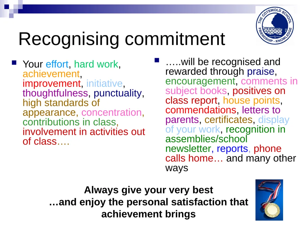 The Cotswold School 2014-15 Welcome back ! Our - slide 15 of 17