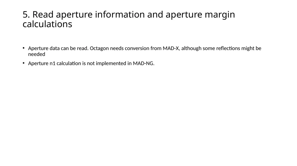 MAD-NG experience and outlook for LHC and HL-LHC - slide 8 of 14