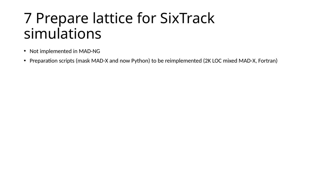 MAD-NG experience and outlook for LHC and HL-LHC - slide 10 of 14
