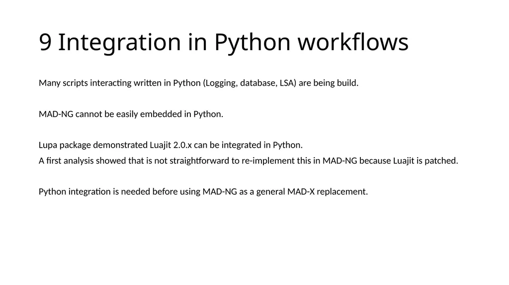 MAD-NG experience and outlook for LHC and HL-LHC - slide 12 of 14