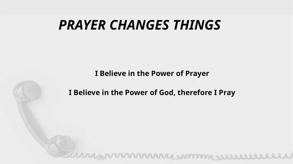CONVERSATIONS WITH GOD PRAYER CHANGES THINGS 1Th - slide 10 of 11