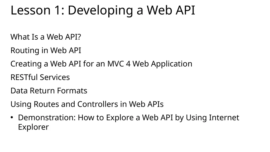 06 | Implementing Web APIs Jon Galloway | Tech - slide 3 of 11